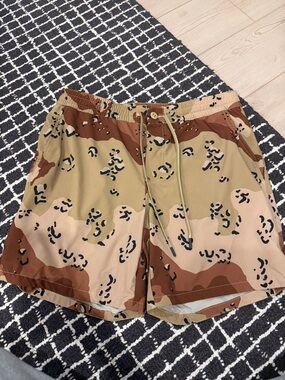 5.11 Tactical Men's Desert Camo Athletic Shorts - Tan & Brown